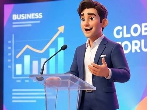 المتحدث الرئيسي على المسرح